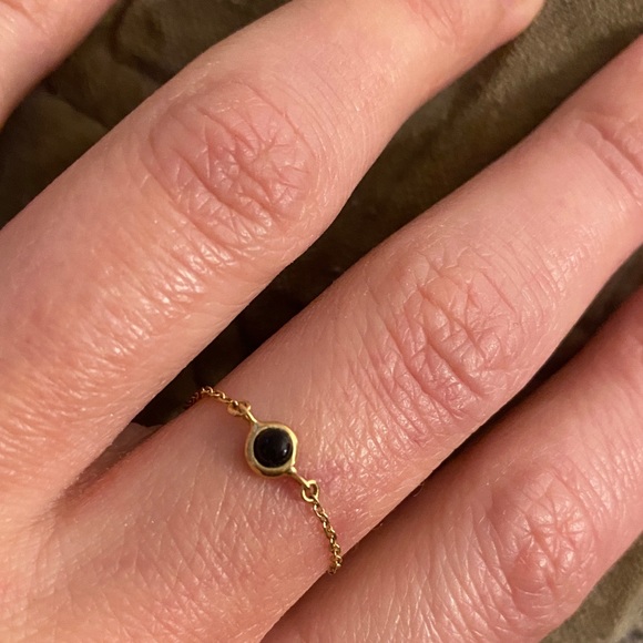 AU Raté gold and onyx ring - Picture 3 of 5